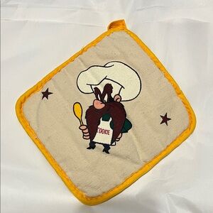 Looney Tones Yosemite Sam Acme Pot Holder with Yellow Trim
